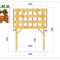 Carport bois 1019l stmb construction