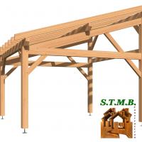 Carport bois 1040 douglas stmb construction