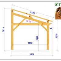 Carport en bois 1006 stmb construction