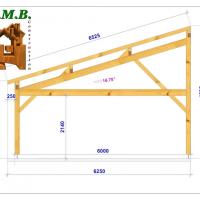 Carport en bois 1019l stmb construction
