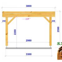 Coupe caport bois toit plat 1058 stmb construction 1