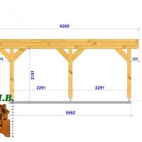 Coupe caport bois toit plat 1058 stmb construction 2