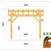 Coupe carport bois 1020 stmb construction