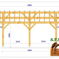 Coupe carport bois 1100 stmb construction