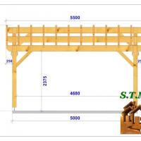 Coupe carport bois 1155 stmb construction