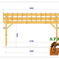 Coupe carport bois 1179 stmb construction