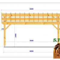Coupe carport bois 1187 stmb construction