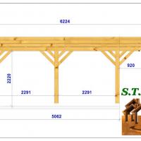 Coupe carport bois toit plat 1009 stmb construction 2