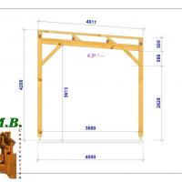 Coupe carport bois toit plat 1233 stmb construction 1