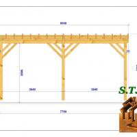 Coupe carport bois toit plat 1233 stmb construction 2