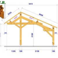 Coupe carport en bois 1013 stmb construction