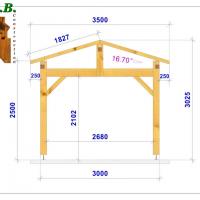 Coupe carport en bois 1020 stmb construction