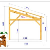 Coupe carport en bois 1100 stmb construction