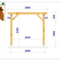 Coupe pergola bois 1022 stmb construction