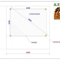 Implantation carport bois asymetrique 1000 stmb construction