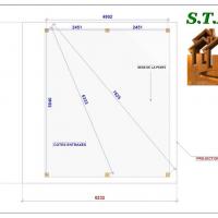 Implantation carport bois toit plat 1009 stmb construction