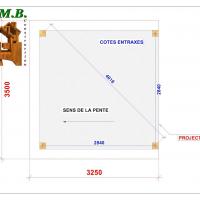 Implantation carport en bois 1018l stmb construction