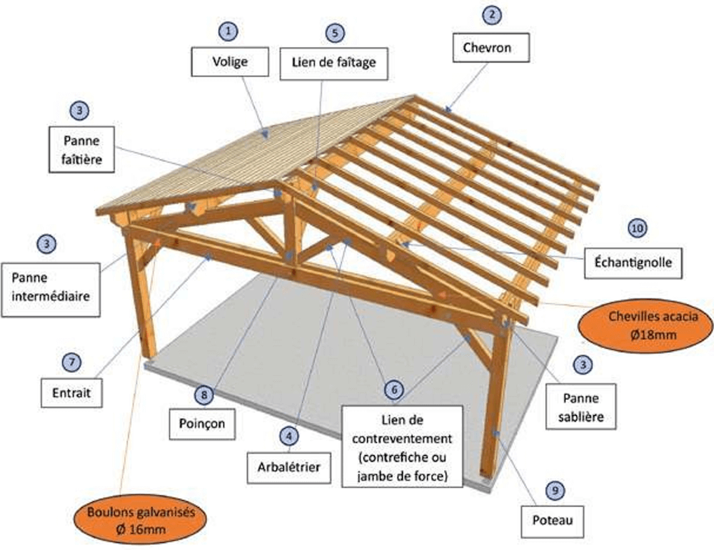Lexique structure bois