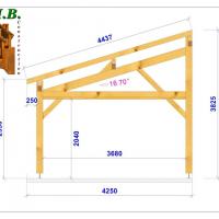 Vue abri voiture bois 1044 stmb construction