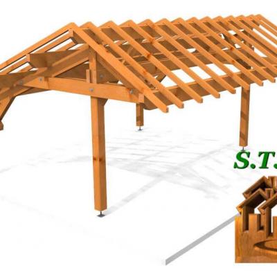 Vue carport asymetrique 1030 stmb construction 1