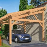 Vue carport bois 1040 douglas stmb construction