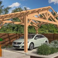 Vue carport bois douglas 1021 stmb construction
