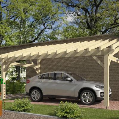 Vue carport bois epicea stmb construction