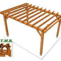 Vue pergola bois 1059 stmb construction