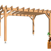 Vue pergola douglas 1059 stmb construction