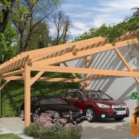 Vue pergola en bois 1015xl douglas stmb construction